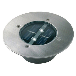 Ranex Solar grondspot | Ranex | 6 stuks (LED, Schemersensor, 5 lm, Geborsteld staal, Rond)  V150101030 - 2