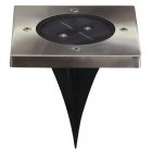 Ranex Solar grondspot | Ranex (LED, 5 lm, Schemersensor, Geborsteld staal, Vierkant) 5000406 RA-5000406 K150101036 Ranex Solar grondspot | Ranex (LED, 5 lm, Schemersensor, Geborsteld staal, Vierkant) 5000406 RA-5000406 K150101036