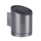 Solar wandlamp | Ranex (LED, 35 lm, Schemersensor, RVS)