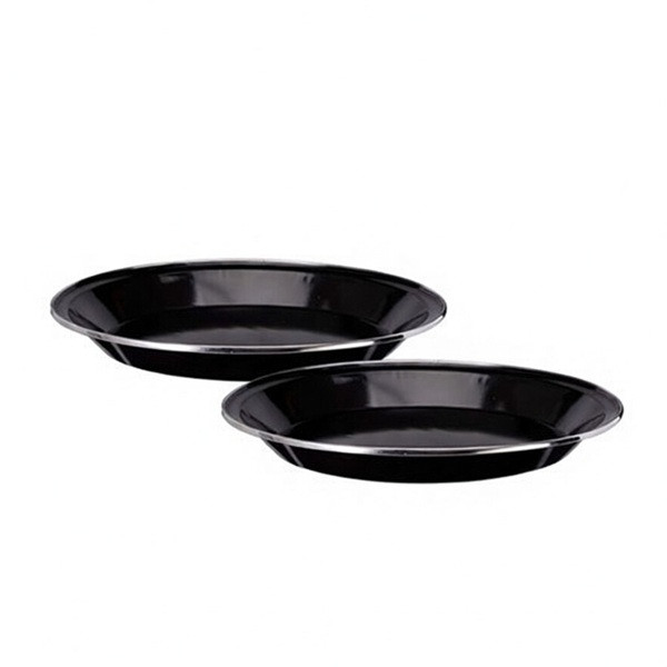 Redcliffs Bord | Redcliffs | 2 stuks (Emaille, Ø 24 cm, Zwart) CY5657780 K170106067 - 1