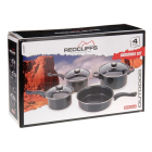 Redcliffs Camping pannenset | Redcliffs | 4-delig (Anti-aanbaklaag, Gas) 170414070 K180107475 - 2