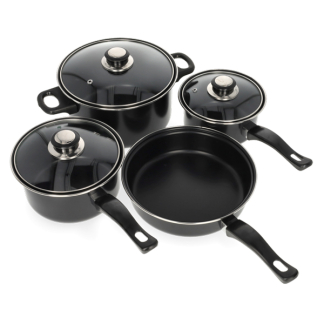 Redcliffs Camping pannenset | Redcliffs | 4-delig (Anti-aanbaklaag, Gas) 170414070 K180107475