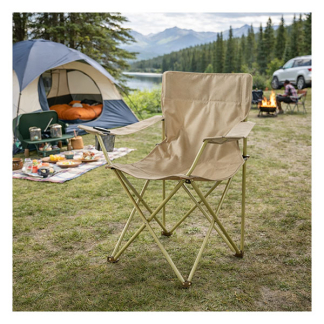 Redcliffs Campingstoel | Redcliffs | 51 x 42 x 81 cm (Opvouwbaar, Taupe) FD8400840 K170106075 - 4