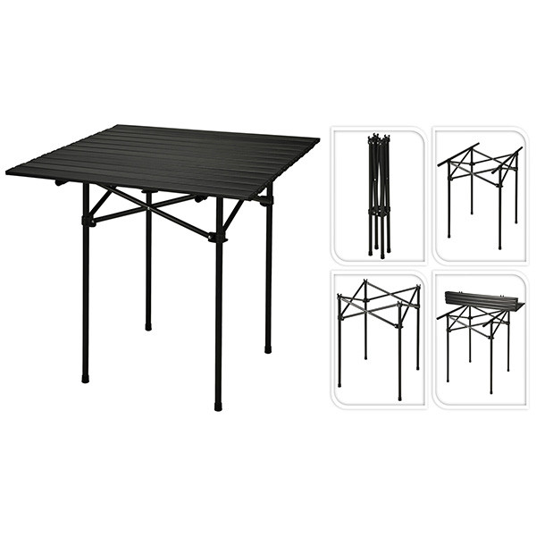 Redcliffs Campingtafel | Redcliffs | 70 x 70 x 69 cm (Inklapbaar, Draagtas, Zwart) X51000020 K170105324 - 1