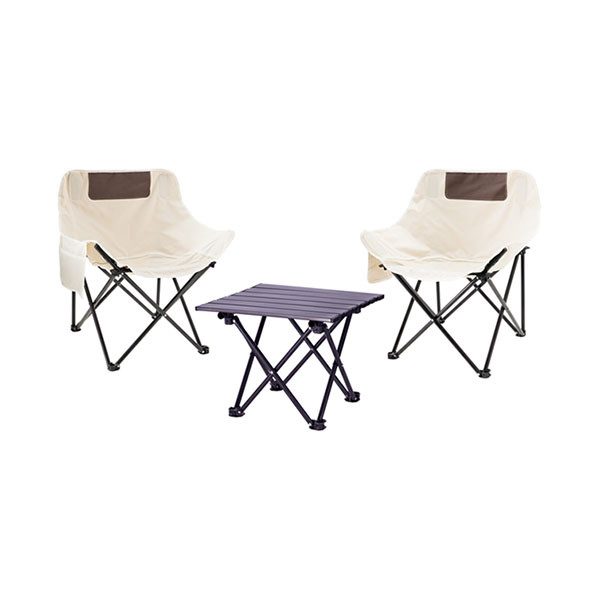 Redcliffs Campingtafel met stoelen | Redcliffs | 3-delig (Inklapbaar, Crème) R22000300 K170106080 - 1
