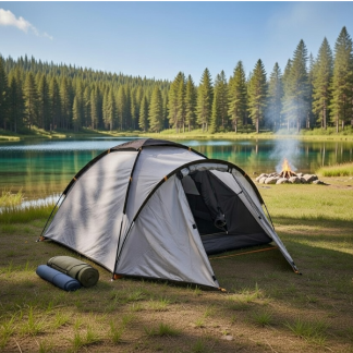 Redcliffs Campingtent | Redcliffs | 3 personen (Koepel, 300 x 190 x 125 cm, Grijs) X92000650 K170106093 - 3