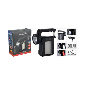 Redcliffs Draagbare campinglamp | Redcliffs | 12 x 5.3 x 13.7 cm (Solar, USB, Oplaadbaar) 109100480 K170106053 - 2