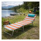 Redcliffs Ligbed | Redcliffs | 187 x 57 x 29 cm (Opvouwbaar, Rood gestreept) X32000310 K170106084 - 4