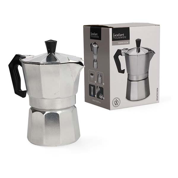 Redcliffs Percolator | Redcliffs | 150 ml (Voor 3 kopjes, Aluminium, Chroom) CY4655120 K170105314 - 4