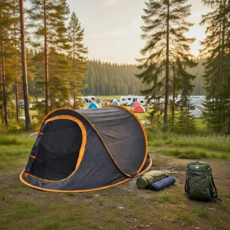 Redcliffs Pop-up tent | Redcliffs | 2 personen | (220 x 120 x 95 cm, Donkergrijs) X92000640 K170106092 - 3