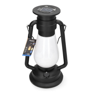 Redcliffs Solar lantaarn | Redcliffs | Ø 15 x 17 cm (Led, Warm wit, Kunststof, Handvat, Dimbaar, Zwart) DX9300840 K170105246 - 3