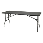 Redcliffs Tuintafel | Redcliffs | 180 x 70 x 74 (Inklapbaar, Zwart) CM5000020 K170106061 - 1