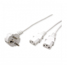 Roline C13 kabel | Roline | 2 meter (2 x C13, Haaks, Wit) 19081023 K010806143 Roline C13 kabel | Roline | 2 meter (2 x C13, Haaks, Wit) 19081023 K010806143