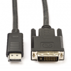 DisplayPort naar DVI kabel | Roline | 1 meter (DVI-D, Full HD, LSZH)