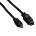 Roline FireWire kabel | 9 naar 4 pins | 1.8 meter (400 Mbps) 11029718 K010404402 Roline FireWire kabel | 9 naar 4 pins | 1.8 meter (400 Mbps) 11029718 K010404402