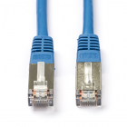 Netwerkkabel | Cat5e F/UTP | 0.5 meter (100% koper, Blauw)