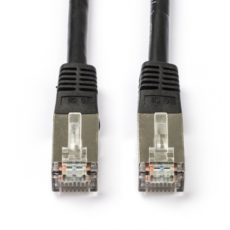 Roline Netwerkkabel | Cat5e F/UTP | 0.5 meter (100% koper, Zwart) 21150185 K010604441 - 1