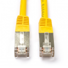 Netwerkkabel | Cat5e F/UTP | 1 meter (100% koper, Geel)