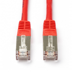 Netwerkkabel | Cat5e F/UTP | 2 meter (100% koper, Rood)