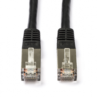 Roline Netwerkkabel | Cat5e S/FTP | 0.5 meter (100% koper, Zwart) 21150385 K010604741 - 1