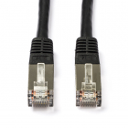 Netwerkkabel | Cat5e S/FTP | 0.5 meter (100% koper, Zwart)
