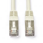 Netwerkkabel | Cat5e S/FTP | 15 meter (100% koper, Grijs)