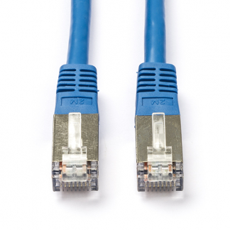 Roline Netwerkkabel | Cat5e S/FTP | 1 meter (100% koper, Blauw) 21150334 K010604734 - 