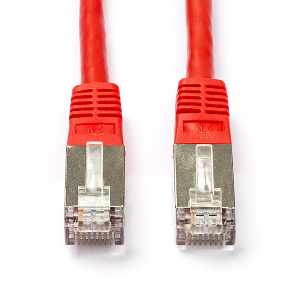 Roline Netwerkkabel | Cat5e S/FTP | 2 meter (100% koper, Rood) 21150341 K010604711 - 1