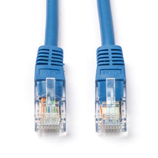 Roline Netwerkkabel | Cat5e U/UTP | 3 meter (100% koper, Blauw) 21150554 K010600336 - 