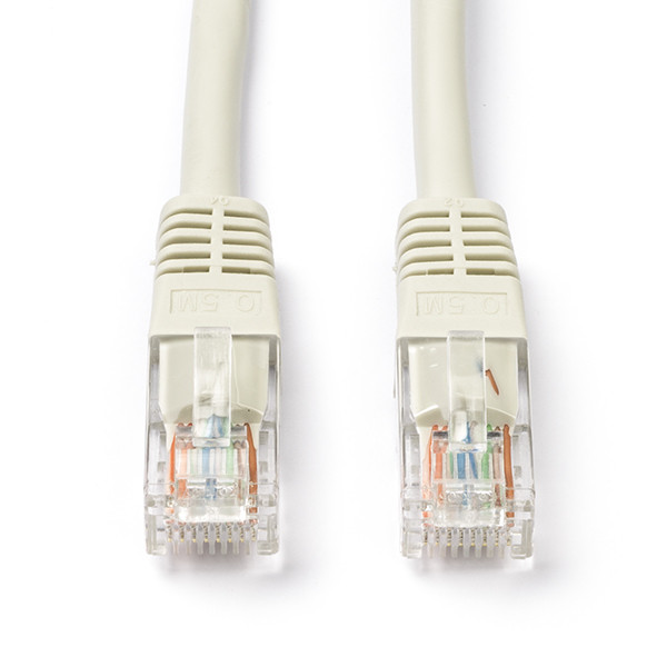 Geschiktheid zelf Afscheid Netwerkkabel | Cat5e U/UTP | 3 meter (100% koper, Grijs) Roline Kabelshop.nl