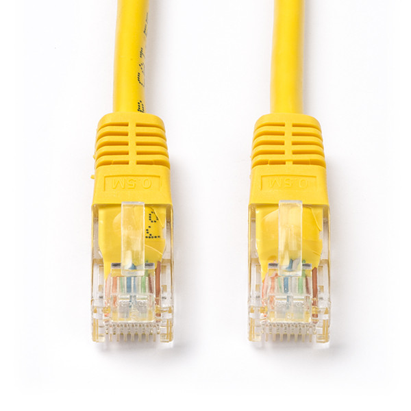 Roline Netwerkkabel | Cat5e U/UTP | 5 meter (100% koper, Geel) 21150562 K010600321 - 1