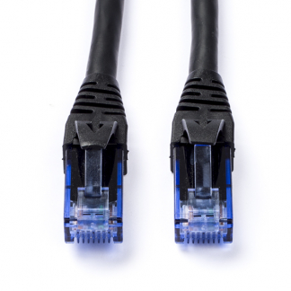 Roline Netwerkkabel |  Cat6a U/UTP | 0.3 meter (100% koper, LSZH, Zwart) 21152986 K010610255 - 1