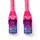 Netwerkkabel |  Cat6a U/UTP | 0.5 meter (100% koper, LSZH, Roze)