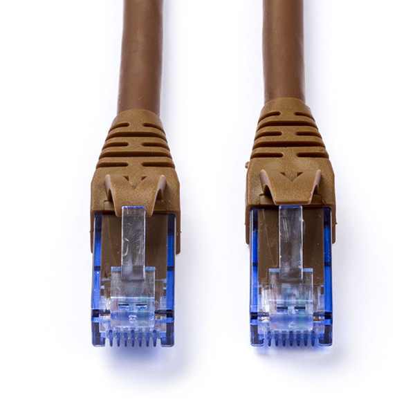 Roline Netwerkkabel |  Cat6a U/UTP | 15 meter (100% koper, LSZH, Bruin) 21152788 K010610297 - 1