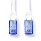 Netwerkkabel |  Cat6a U/UTP | 1 meter (100% koper, LSZH, Wit)