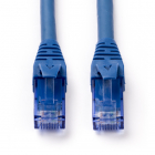 Netwerkkabel - Cat6a U/UTP - 0.3 meter (100% koper, LSZH, Blauw)