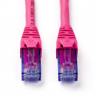 Netwerkkabel - Cat6a U/UTP - 15 meter (100% koper, LSZH, Roze)