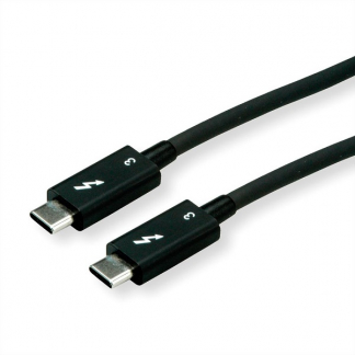 Roline Thunderbolt 3 kabel | Roline | 0.5 meter (40 Gbps, 5K@60Hz, USB 3.1) 11029040 K010405009 - 