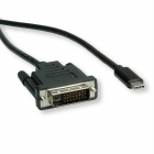Roline USB C naar DVI kabel | Roline | 1 meter (4K@60Hz) 11045830 K010214144