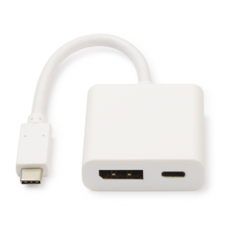 Roline USB C naar DisplayPort adapter - Roline - 0.1 meter (4K@60Hz, USB C) 12033221 K070501023 - 1