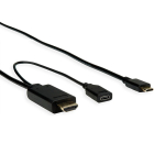 Roline USB C naar HDMI kabel | Roline | 2 meter (4K@60Hz, USB C laadpoort, Verguld) 11045951 K010214130 - 1