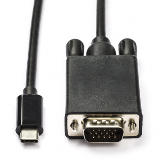 Roline USB C naar VGA kabel | Roline | 1 meter (Full HD) 11045820 K010214140 - 