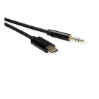 Roline USB C naar jack 3.5 mm kabel | M ↔ M | Roline | 3 meter (Stereo, Verguld) 12033218 K010221034 - 3