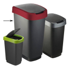 Rotho Prullenbak | Rotho | 50 liter (Kunststof, Swingdeksel, Slijtagevrij, Donkergrijs) 1754508850 K170108274 - 2