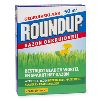 Roundup Boterbloemen bestrijden gazon | Roundup | 50 m² (Natuurlijk, Gebruiksklaar, Meststof, 1 kg) 7202110067 H170115640 - 