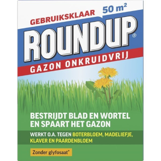 Roundup Boterbloemen bestrijden gazon | Roundup | 50 m² (Natuurlijk, Gebruiksklaar, Meststof, 1 kg) 7202110067 H170115640 - 