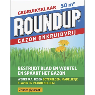 Roundup Klaver bestrijden gazon | Roundup | 50 m² (Natuurlijk, Gebruiksklaar, Meststof, 1 kg) 7202110067 J170115640 - 