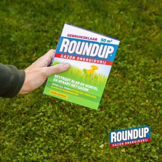 Roundup Madeliefjes bestrijden gazon | Roundup | 50 m² (Natuurlijk, Gebruiksklaar, Meststof, 1 kg) 7202110067 I170115640 - 