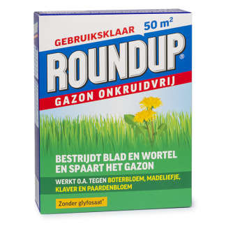 Roundup Madeliefjes bestrijden gazon | Roundup | 50 m² (Natuurlijk, Gebruiksklaar, Meststof, 1 kg) 7202110067 I170115640 - 