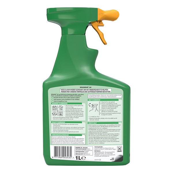 Roundup Onkruidverdelger | Roundup | 10 m² (Natuurlijk, Gebruiksklaar, 1 liter) 3312530 723113 K170115012 - 3